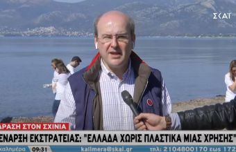 Χατζηδάκης: Τέλος τα πλαστικά μίας χρήσης από τον Ιούλιο του 2021