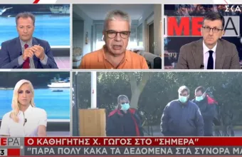 Γώγος σε ΣΚΑΪ: Αν αυξηθεί η επιδημιολογική καμπύλη να σκεφτούμε κλείσιμο χερσαίων συνόρων