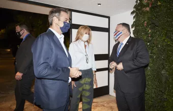 Χαλαρή βραδιά στα Χανιά για Μητσοτάκη-Πομπέο με θέα τη Σούδα (pics)