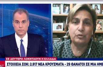 Kορωνοϊός-Κοτανίδου σε ΣΚΑΪ: Τι πρέπει να γίνει για να εισηγηθούμε τέλος στο lockdown