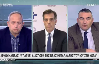 Αρκουμανέας σε ΣΚΑΪ: Διασπορά της μετάλλαξης – Ενδείξεις για κρούσματα και σε Βόρεια Ελλάδα