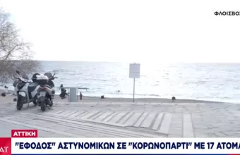 Αττική: «Έφοδος» αστυνομικών σε «κορωνοπάρτι» με 17 άτομα