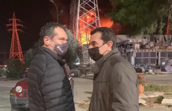 ΑΔΜΗΕ: Η φωτιά προκλήθηκε από βραχυκύκλωμα σε μετασχηματιστή