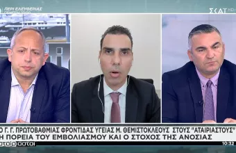 Θεμιστοκλέους σε ΣΚΑΪ: Τον Μάιο ανοίγει η πλατφόρμα των ραντεβού για εμβολιασμό των 40αρηδων