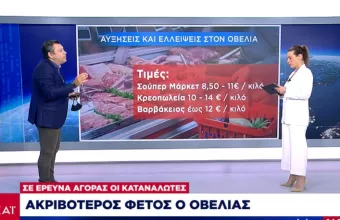 Αυξήσεις και ελλείψεις στον οβελία: Πόσο θα στοιχίσει φέτος το πασχαλινό τραπέζι- Τιμές