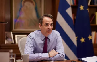 Αισοδοξία Μητσοτάκη  για το καλοκαίρι στην τηλεδιάσκεψη του Smart Covid-19 Management Group (PICS)
