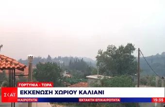 Σε πύρινο κλοιό η Γορτυνία: Eντολή εκκένωσης του χωριού Καλλιάνι