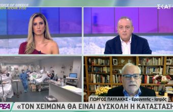 Παυλάκης-ΣΚΑΪ: Δύσκολη κατάσταση τον χειμώνα -Γιατί η Ελλάδα έχει περισσότερους θανάτους από Ισραήλ