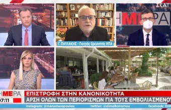 Παυλάκης σε ΣΚΑΪ: Φοβάμαι για αλαλούμ στα κέντρα διασκέδασης