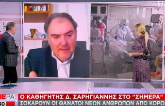 Σαρηγιάννης σε ΣΚΑΪ: Μέσα στο Νοέμβριο 5.000 κρούσματα την ημέρα, αν δεν πάρουμε νέα μέτρα