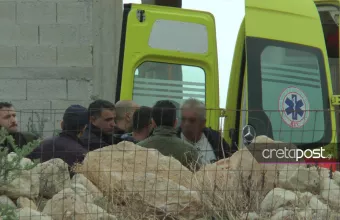 Έγκλημα στην Ιεράπετρα: Συνελήφθη ο συζυγοκτόνος-Μεταφέρεται στο νοσοκομείο(pic)
