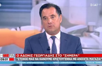 Γεωργιάδης σε ΣΚΑΪ: Δεν υπάρχει περίπτωση να κλείσει η αγορά τα Χριστούγεννα 