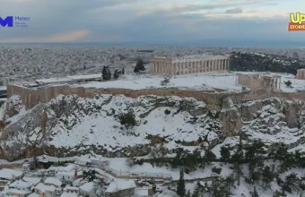 Η επόμενη μέρα στην Αθήνα  μετά την ιστορική χιονοκαταιγίδα από ψηλά(video)