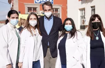 Μητσοτάκης από Λήμνο:Το μήνυμα του εμβολιασμού πρέπει να είναι συνεχές- Τι είπε για σχολεία 