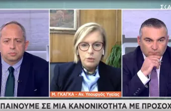 Γκάγκα σε ΣΚΑΪ: Μπαίνουμε σε μια κανονικότητα με προσοχή -Τι είπε για τα αντιικά και τα εμβόλια