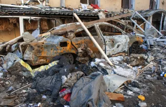 Ρωσικό σφυροκόπημα στην πόλη Κραματόρσκ στα ανατολικά της Ουκρανίας
