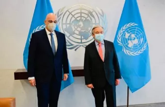 Εποικοδομητική συνάντηση Δένδια- Γκουτέρες στη Νέα Υόρκη: Στο επίκεντρο Ουκρανία και Κυπριακό