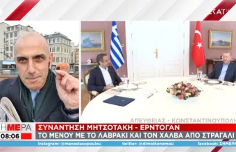 Σύναντηση Μητσοτάκη-Ερντογάν: Το μενού με το χαλβά και το λαβράκι 