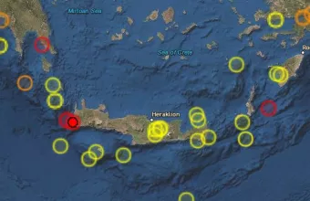 Σεισμός 3,6 Ρίχτερ «ταρακούνησε» τα Χανιά