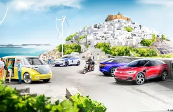 Αστυπάλαια, Volkswagen, ηλεκτροκίνηση, 