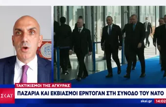 Ο ανταποκριτής του ΣΚΑΪ στην Κωνσταντινούπολη, Μανώλης Κωστίδης 