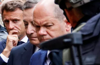 Ζελένσκι, Μακρόν, Ουκρανία, Κίεβο, Σολτς, Ντράγκι, 