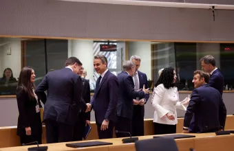 Ο πρωθυπουργός Κυριάκος Μητσοτάκης στη Σύνοδο Κορυφής