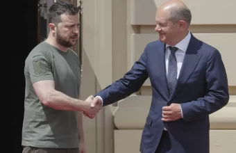 Ζελένσκι και Σολτς στο Κίεβο