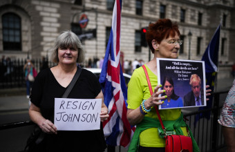 Διαδηλωτές στη Βρετανία