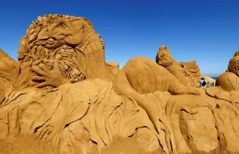 Το φεστιβάλ «Δεινόσαυροι στην άμμο» στο Βέλγιο