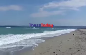Η παραλία στο Ποσείδι Χαλκιδικής 