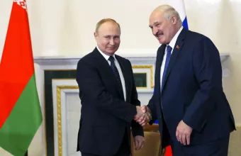Ο Πούτιν με τον Λουκασένκο