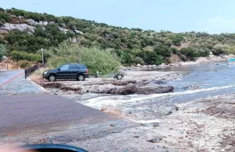 Χαλκιδική: Κυκλοφοριακά προβλήματα από την κακοκαιρία - Που έχει διακοπεί η κυκλοφορία