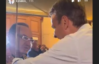 Ο πρωθυπουργός με τον Λευτέρη Πανταζή