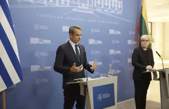 Ο πρωθυπουργός με την ομόλογό του, της Λιθουανίας