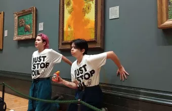 Με ντοματόσουπα περιέλουσαν πίνακα του Βαν Γκογκ 