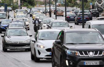 Κίνηση τώρα: Κυκλοφοριακά προβλήματα στο Λεκανοπέδιο μετά την ισχυρή βροχή