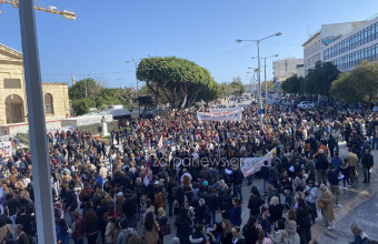 Χανιά: Μαθητές και φοιτητές στη διαμαρτυρία για την τραγωδία στα Τέμπη
