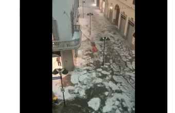 Κακοκαιρία με μεγάλη χαλαζόπτωση στο Μιλάνο