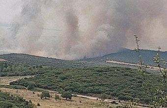 Φωτιά τώρα σε αγροτοδασική έκταση στον Πολύγυρο Χαλκιδικής