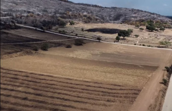 Έβρος: Drone πέταξε πάνω από τις καμένες εκτάσεις