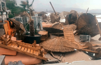 Κακοκαιρία Daniel: Προβλήματα Από τους ισχυρούς ανέμους στη Χαλκιδική