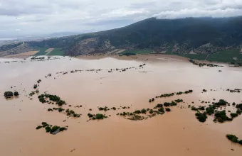 Συναγερμό έχει σημάνει η άνοδος της στάθμης του Πηνειού ποταμού