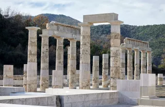 Το αναστηλωμένο ανάκτορο του Φιλίππου Β’ στις Αιγές