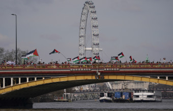 Britain Israel Palestinian Protest