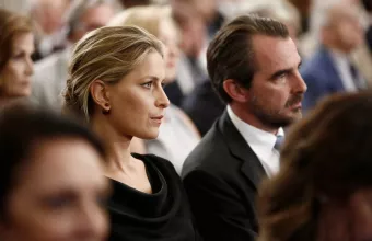 Prince Nikolaos of Greece and his wife Princess Tatiana Platnik