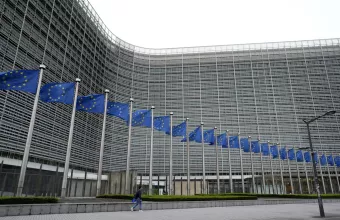 European Union flags