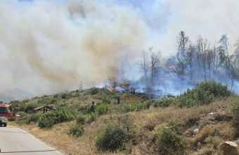 Φωτιά στο Κατσιμίδι Πάρνηθας- Μεγάλη κινητοποίηση επίγειων και εναέριων μέσων