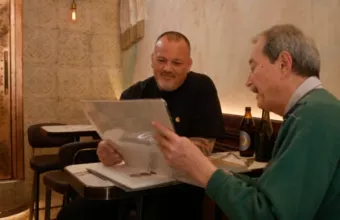 Με τον Δημήτρη Σκαρμούτσο