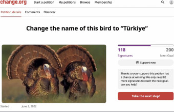 Τρολάρουν τον Ερντογάν: Αίτημα να μετονομαστεί η γαλοπούλα (turkey) σε... Türkiye (Τουρκία)